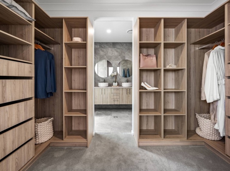 coastal style home walk-in robe