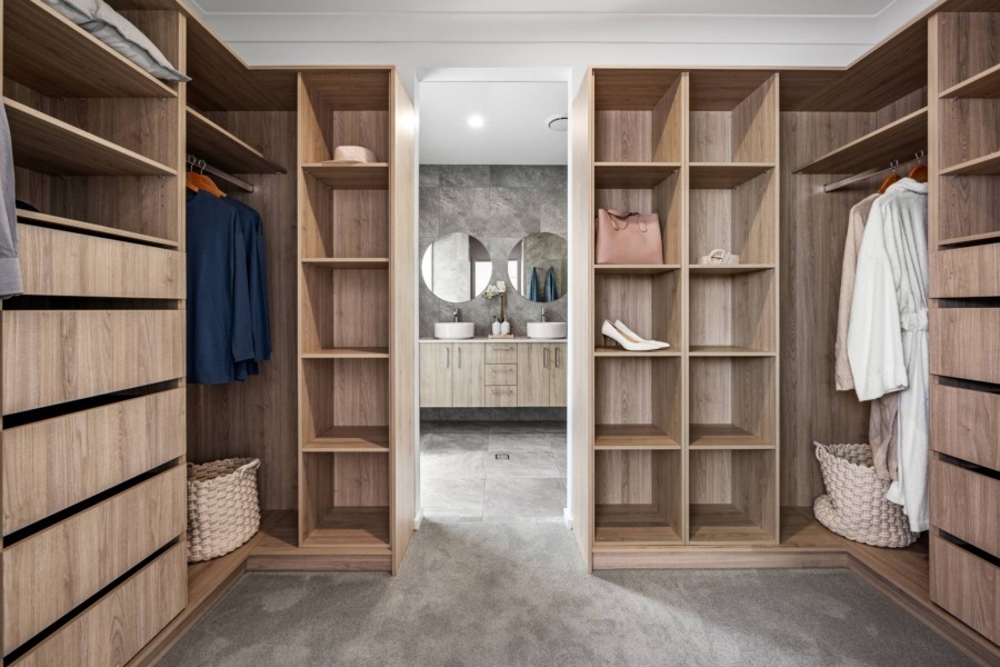 coastal style home walk-in robe