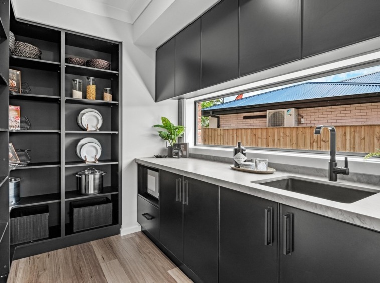 modern two storey home butlers pantry