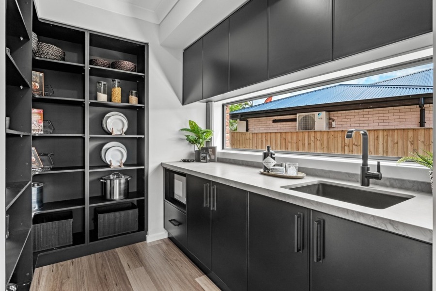 modern two storey home butlers pantry