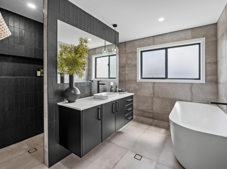 modern two storey home bathroom
