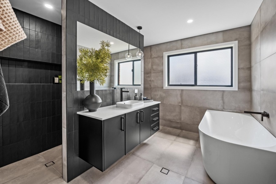 modern two storey home bathroom